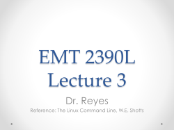EMT 2390L Lecture 1