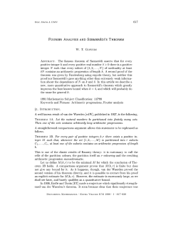 The famous theorem of Szemer&eacute;di asserts that for every positive