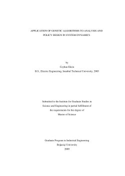 Eksin, C., 2009, Application of Genetic Algorithms to Analysis and