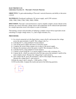 ELECTRONICS 4 &ndash; Fundamentals of Electronics I