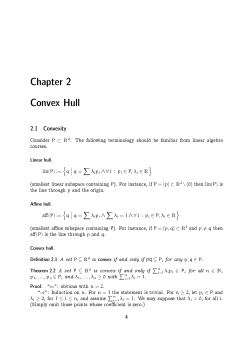 Chapter 2 Convex Hull