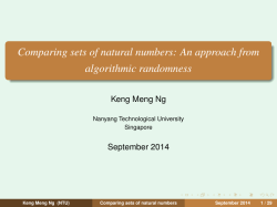 Comparing sets of natural numbers: An approach from algorithmic