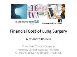 Financial Cost of VATS Lobectomy