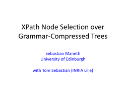 XPath Node Selection over Grammar