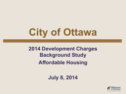 City of Brockville Council Presentation