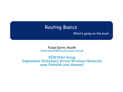 Routing Basics What*s going on the back