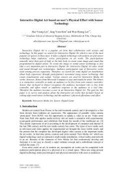 Interactive Digital Art based on user`s Physical Effort with