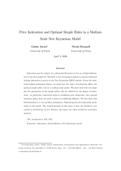 Price Indexation and Optimal Simple Rules in a Medium Scale New