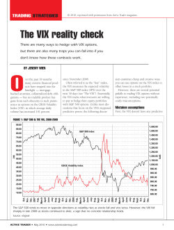 The VIX reality check