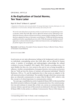A Re-Explication of Social Norms, Ten Years Later