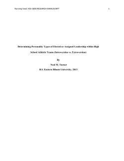 Determining Personality Types of Elected or