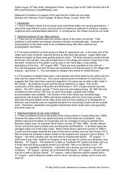 Read Mike`s statement for the Public Enquiry (