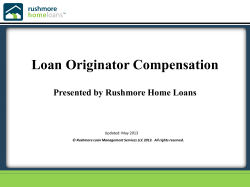 Course Template - Rushmore Home Loans