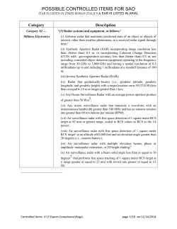 possible controlled items for sao