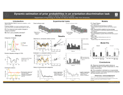 Dynamic estimation of prior probabilities in an orientation