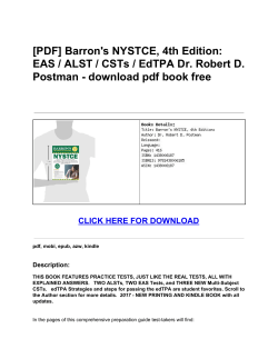 Barron`s NYSTCE, 4th Edition: EAS / ALST