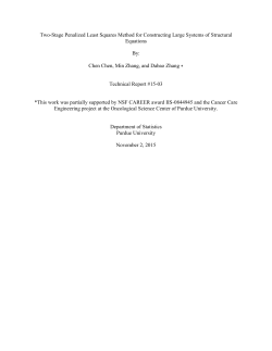 Two-Stage Penalized Least Squares Method for Constructing Large