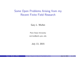 Some Open Problems Arising from my Recent Finite Field Research