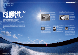 set course for the best in marine audio