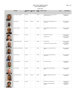 LCSO Daily Booking Report