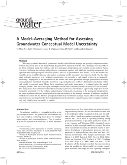 A Model-Averaging Method for Assessing Groundwater Conceptual