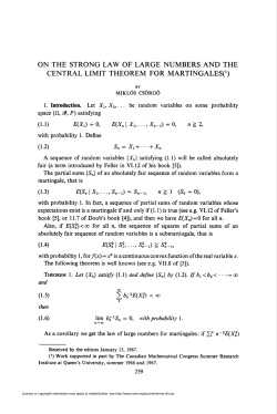 on the strong law of large numbers and the central limit theorem for