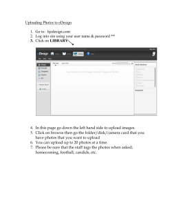 Uploading Photos to eDesign
