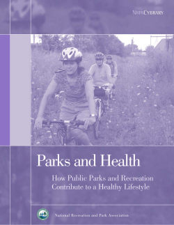 Parks and Health - Michigan Recreation and Park Association