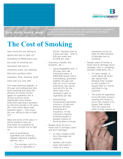 The Cost of Smoking