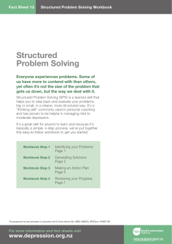 Structured Problem Solving