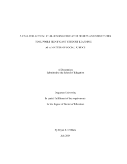 a call for action: challenging educator beliefs and structures to