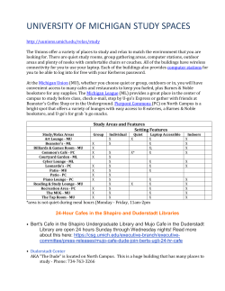 Study Spaces - University of Michigan
