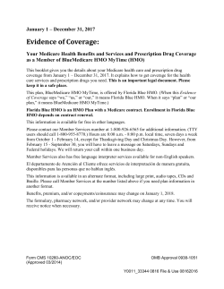 Evidence Of Coverage - Medicare