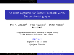 An exact algorithm for Subset Feedback Vertex Set on
