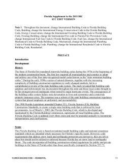 Residential - Florida Building Commission