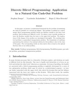 Application to a Natural Gas Cash