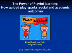 The Power of Playful learning: How guided play sparks social and