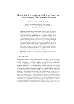 Depth-first Traversal over a Mirrored Space for Non