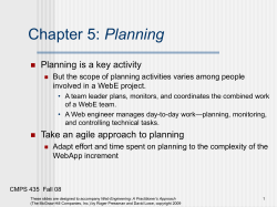 Slide Set to accompany Web Engineering: A Practitioner Approach