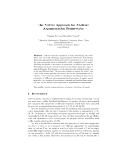 The Matrix Approach for Abstract Argumentation Frameworks