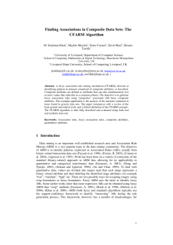 Finding Associations in Composite Data Sets: The CFARM Algorithm