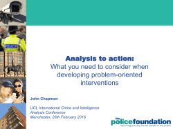 Analysis to action: What you need to consider when