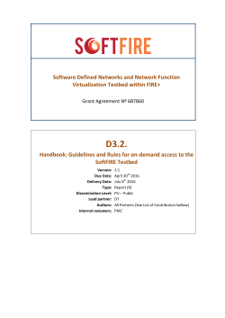 Handbook: Guidelines