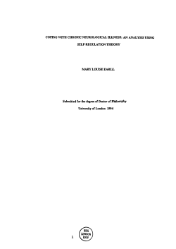 COPING WITH CHRONIC NEUROLOGICAL IlLNESS