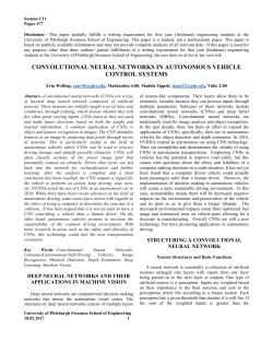 convolutional neural networks in autonomous vehicles
