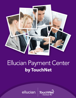 Payment Center - TouchNet Information Systems, Inc.