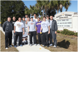 Haskell men`s basketball players make appearance at Charter School