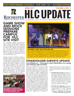 game show and mock sessions prepare campus for hlc site visit