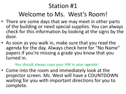 Classroom Scavenger Hunt