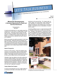 Mixed-Use Developments